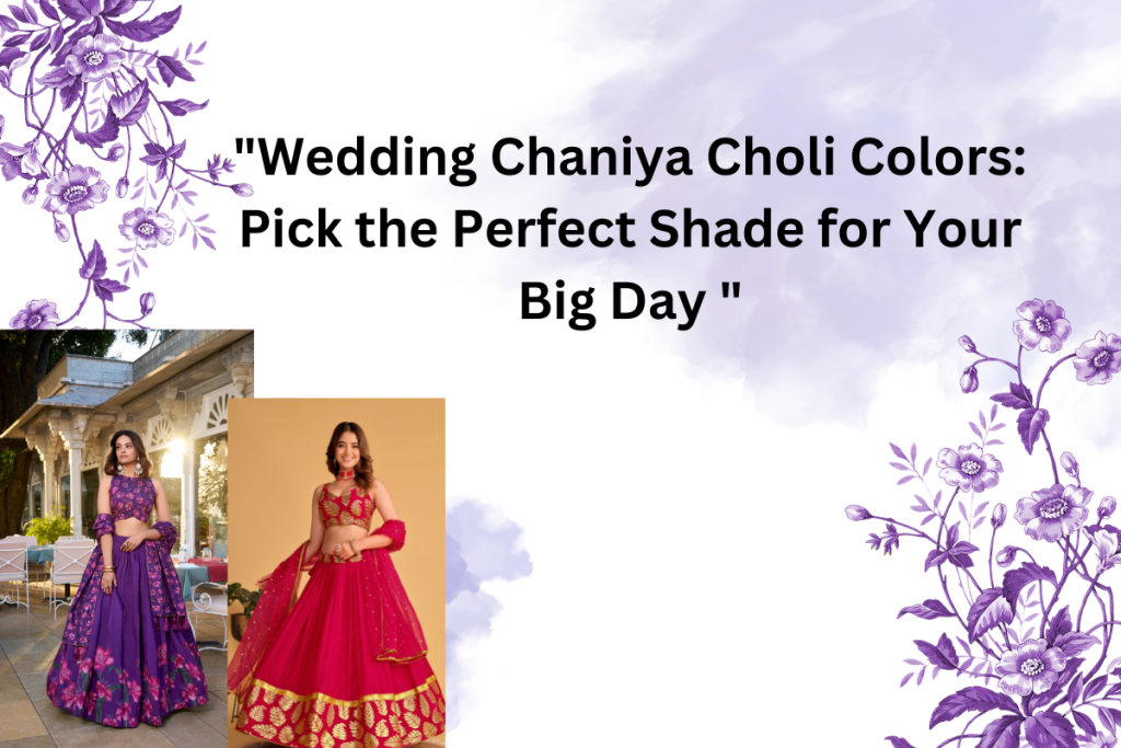 "Wedding Chaniya Choli Colors: Pick the Perfect Shade for Your Big Day "